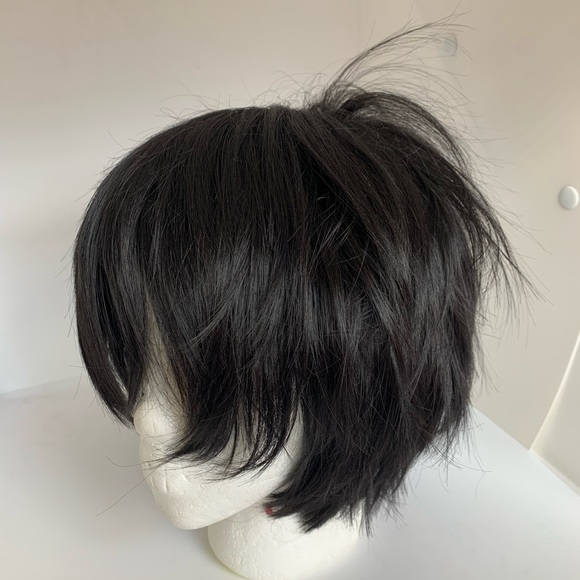 Short punky spiky black wig from Jubilee X-men cosplay - Picture 5 of 7